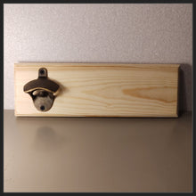 Load image into Gallery viewer, Pine Wood Blank Bottle Opener Plaque
