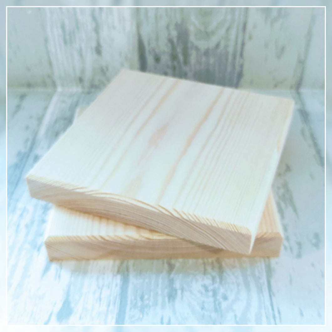 AVAILABLE NOW!!  SQUARE PLAQUE Craft Blank Pine Wood (140 x 140mm)