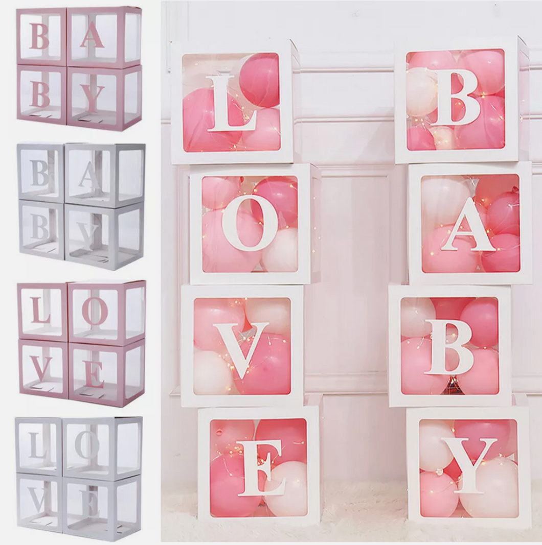 Love/Baby Letter (& Elf arrival) Cube Boxes