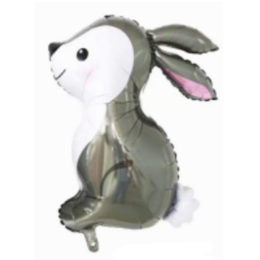 Easter Bunny Grey Super Shape (3/pack)